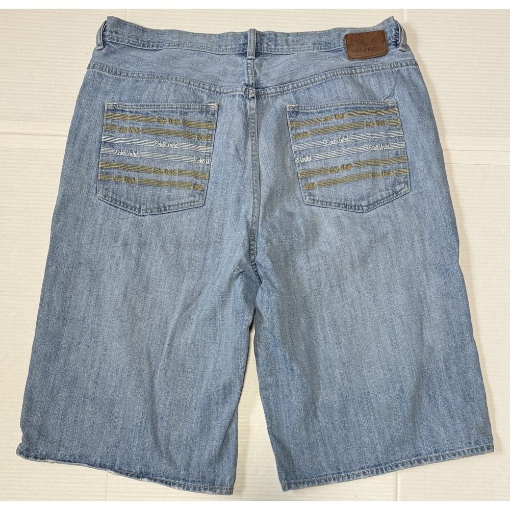 ECKO UNLTD - Men's Vintage Baggy Fit Denim Y2K 90s Hip Hop‎ Shorts - Size 40x15